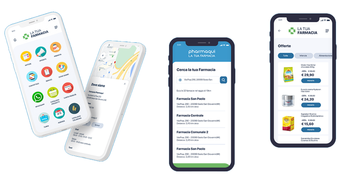 Telefoni con app Pharmaqui